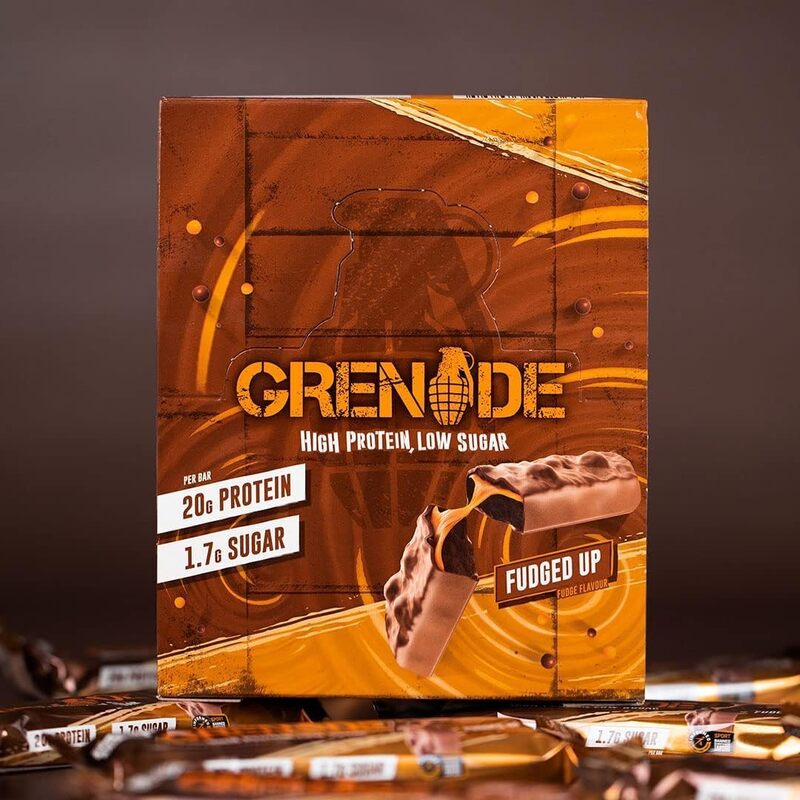 Grenade High Protein Low Sugar Bar Fudged Up 60g Pack of 12